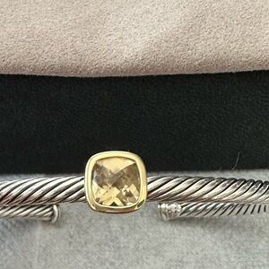 💯 Authentic David Yurman Albion collection, champagne citrine 750/925 bracelet